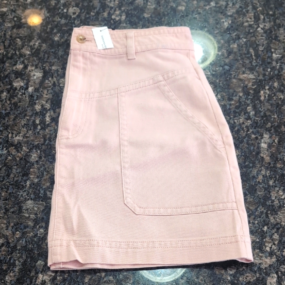 Banana Republic 10P Pink Denim Skirt
